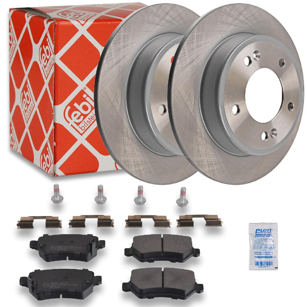 FEBI BILSTEIN Bremsscheibe 108387 + Bremsbelagsatz, Scheibenbremse 16512