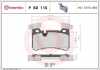 BREMBO Bremsbelagsatz, Scheibenbremse P 50 110 + Bremsscheibe 09.A822.11 + Warnkontakt, Bremsbelagverschleiß A 00 470 Bild BREMBO Bremsbelagsatz, Scheibenbremse P 50 110 + Bremsscheibe 09.A822.11 + Warnkontakt, Bremsbelagverschleiß A 00 470