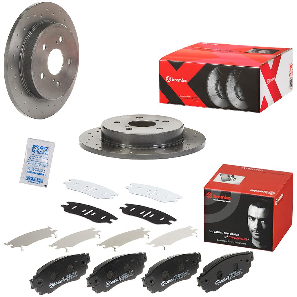 BREMBO Bremsbelagsatz, Scheibenbremse P 83 160 + Bremsscheibe 08.D418.1X