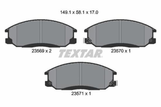 TEXTAR Bremsscheibe 92203203 + Bremsbelagsatz, Scheibenbremse 2356901 + Bremsscheibe 92198703 + Bremsbelagsatz, Scheibenbremse 2367301 Bild TEXTAR Bremsscheibe 92203203 + Bremsbelagsatz, Scheibenbremse 2356901 + Bremsscheibe 92198703 + Bremsbelagsatz, Scheibenbremse 2367301