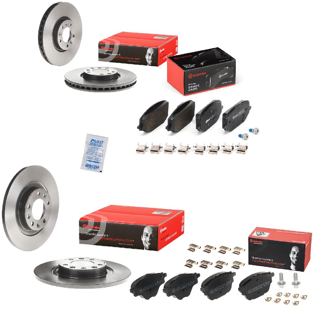 BREMBO Bremsscheibe 08.C309.11 + Bremsbelagsatz, Scheibenbremse P 61 124 + Bremsbelagsatz, Scheibenbremse P 61 142 + Bremsscheibe 09.C133.11