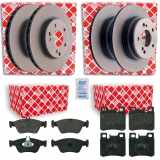 FEBI BILSTEIN Bremsscheibe 04629 + Bremsbelagsatz, Scheibenbremse 16153 + Bremsscheibe 18886 + Bremsbelagsatz, Scheibenbremse 16027