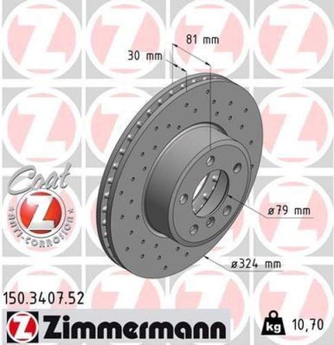 ATE Warnkontakt, Bremsbelagverschleiß 24.8190-0230.2 ZIMMERMANN Bremsscheibe 150.3407.52 + Bremsbelagsatz, Scheibenbremse 23312.200.1 Bild ATE Warnkontakt, Bremsbelagverschleiß 24.8190-0230.2 ZIMMERMANN Bremsscheibe 150.3407.52 + Bremsbelagsatz, Scheibenbremse 23312.200.1
