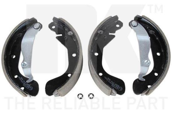 NK Bremstrommel 259905 + Bremsbackensatz 2736540 + Radbremszylinder 803629 + Zubehörsatz, Feststellbremsbacken 7936710 Bild NK Bremstrommel 259905 + Bremsbackensatz 2736540 + Radbremszylinder 803629 + Zubehörsatz, Feststellbremsbacken 7936710