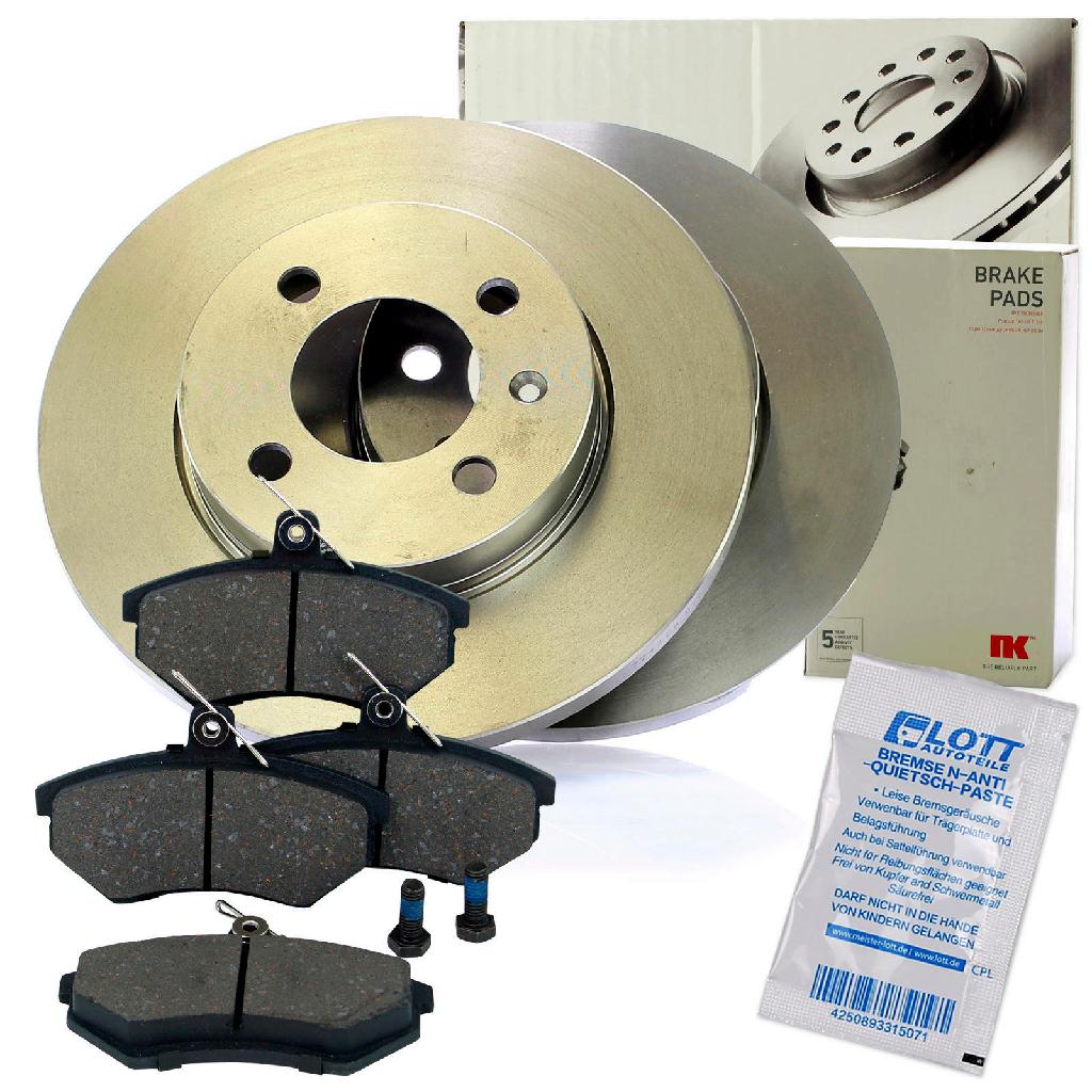 NK Bremsscheibe 204728 + Bremsbelagsatz, Scheibenbremse 224725