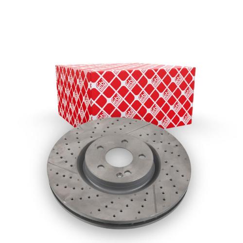 FEBI BILSTEIN Bremsscheibe 171465 + Warnkontakt, Bremsbelagverschleiß 39246 + Bremsbelagsatz, Scheibenbremse 16973 Bild FEBI BILSTEIN Bremsscheibe 171465 + Warnkontakt, Bremsbelagverschleiß 39246 + Bremsbelagsatz, Scheibenbremse 16973