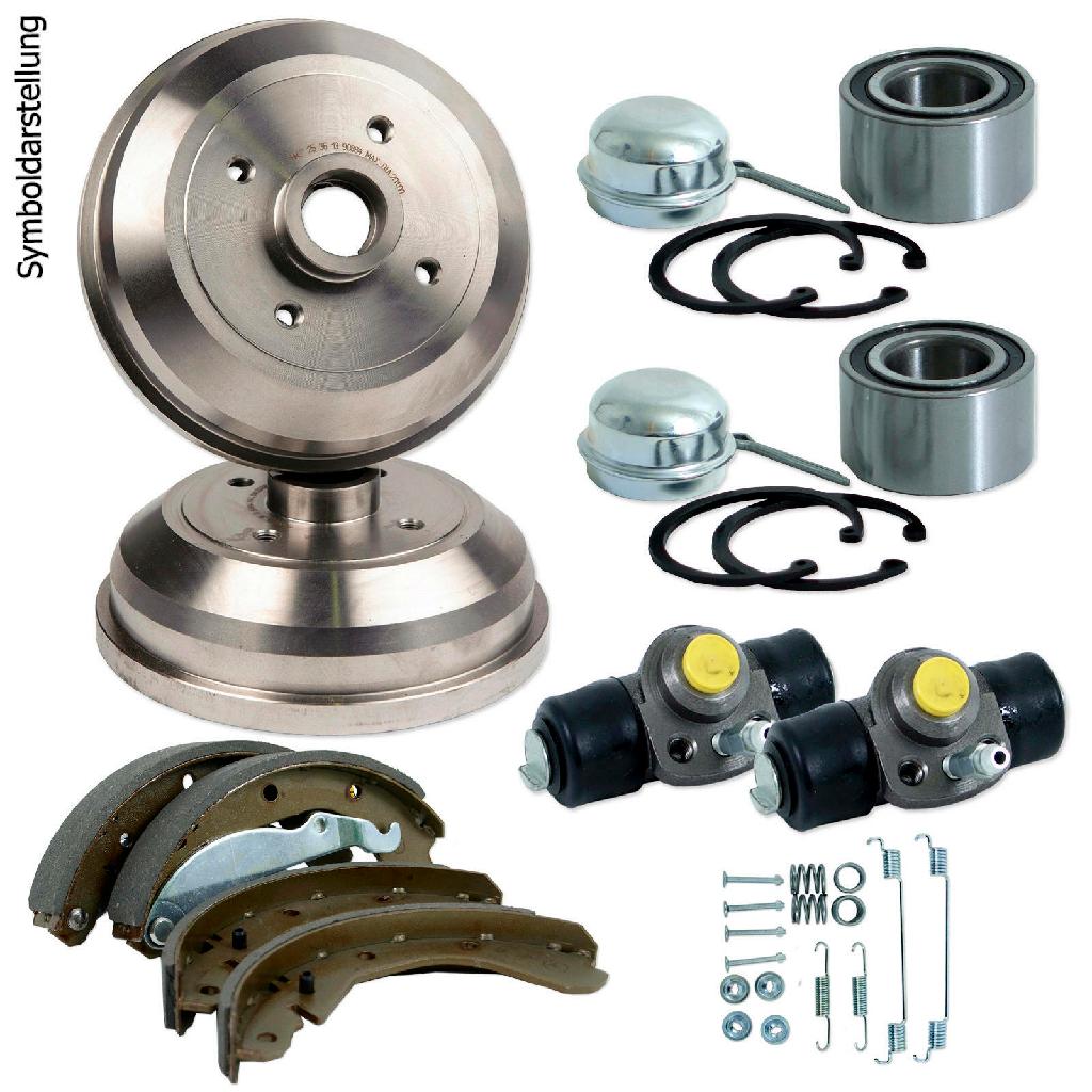 NK Zubehörsatz, Bremsbacken 7947569 + Bremsbackensatz 2747340 + Radbremszylinder 804701 + Bremstrommel 254708 + Radlager 759904