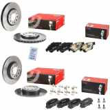 BREMBO Bremsbelagsatz, Scheibenbremse P 23 165 + Bremsbelagsatz, Scheibenbremse P 23 177 + Bremsscheibe 09.A721.11 + Bremsscheibe 08.9364.21