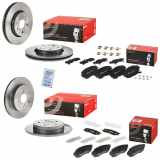 BREMBO Bremsscheibe 08.D418.11 + Bremsscheibe 09.D417.11 + Bremsbelagsatz, Scheibenbremse P 83 160 + Bremsbelagsatz, Scheibenbremse P 83 171