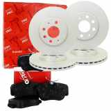 TRW Bremsbelagsatz, Scheibenbremse GDB1918 + Bremsscheibe DF6133S + Bremsbelagsatz, Scheibenbremse GDB1957 + Bremsscheibe DF4754