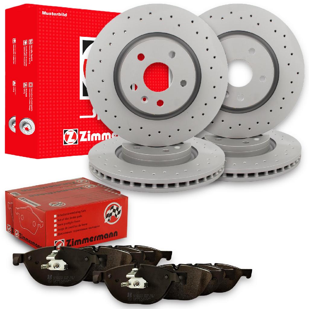 ZIMMERMANN Bremsscheibe 150.3450.52 + Bremsbelagsatz, Scheibenbremse 23448.170.1 + Bremsscheibe 150.3448.52 + Bremsbelagsatz, Scheibenbremse 24170.195.1