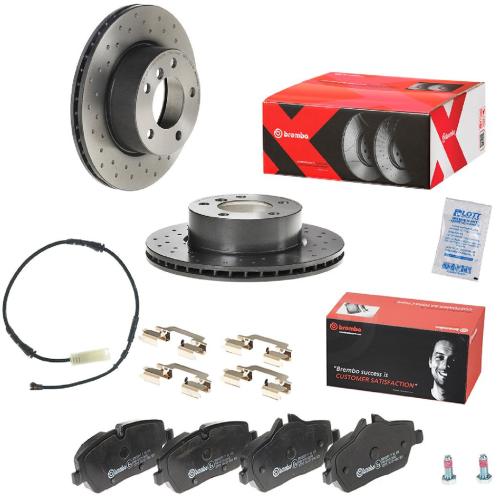 BREMBO Bremsscheibe 09.9750.1X + Bremsbelagsatz, Scheibenbremse P 06 034 + Warnkontakt, Bremsbelagverschleiß A 00 435 Bild BREMBO Bremsscheibe 09.9750.1X + Bremsbelagsatz, Scheibenbremse P 06 034 + Warnkontakt, Bremsbelagverschleiß A 00 435