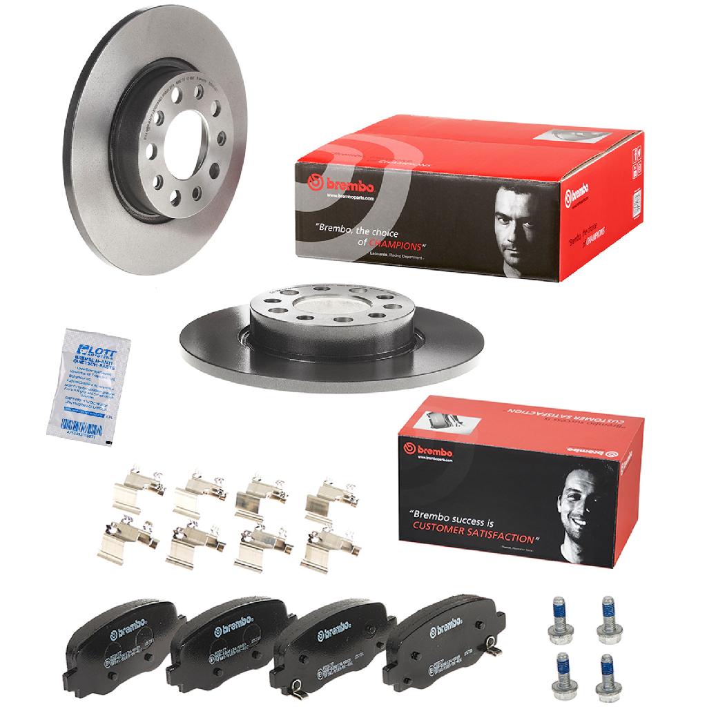 BREMBO Bremsbelagsatz, Scheibenbremse P 23 177 + Bremsscheibe 08.9364.21
