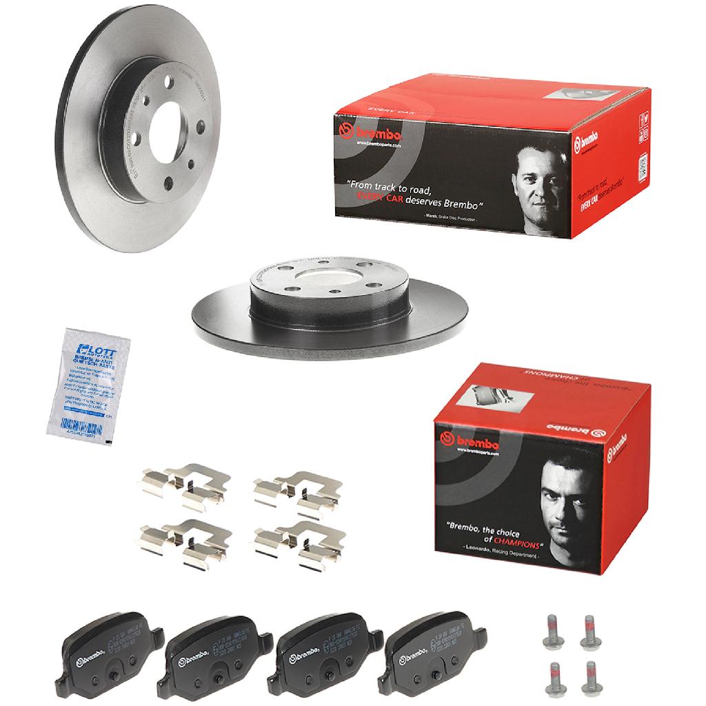 BREMBO Bremsbelagsatz, Scheibenbremse P 23 064 + Bremsscheibe 08.5085.11