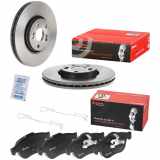 BREMBO Bremsscheibe 09.9821.21 + Bremsbelagsatz, Scheibenbremse P 68 032