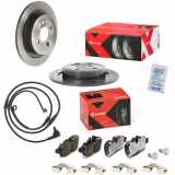 BREMBO Warnkontakt, Bremsbelagverschleiß A 00 447 + Bremsbelagsatz, Scheibenbremse P 06 052X + Bremsscheibe 08.C307.1X