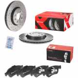 BREMBO Bremsscheibe 09.8137.2X + Bremsbelagsatz, Scheibenbremse P 68 050