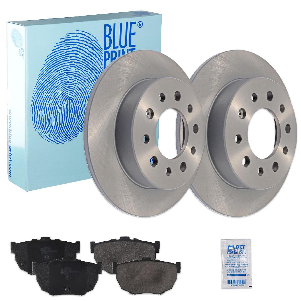 BLUE PRINT Bremsbelagsatz, Scheibenbremse ADG04232 + Bremsscheibe ADG04355