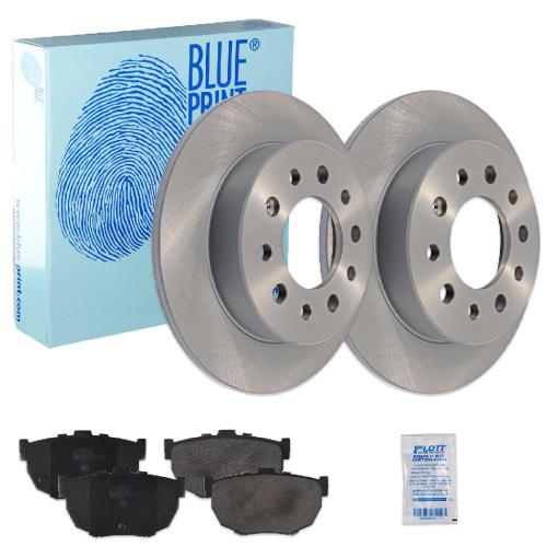 BLUE PRINT Bremsbelagsatz, Scheibenbremse ADG04232 + Bremsscheibe ADG04355 Bild BLUE PRINT Bremsbelagsatz, Scheibenbremse ADG04232 + Bremsscheibe ADG04355
