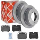 FEBI BILSTEIN Bremsbelagsatz, Scheibenbremse 170625 + Bremsscheibe 108435