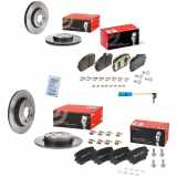 BREMBO Bremsbelagsatz, Scheibenbremse P 50 148 + Bremsbelagsatz, Scheibenbremse P 50 152 + Bremsscheibe 09.E022.11 + Warnkontakt, Bremsbelagverschleiß A 00 353 + Bremsscheibe 08.D758.11