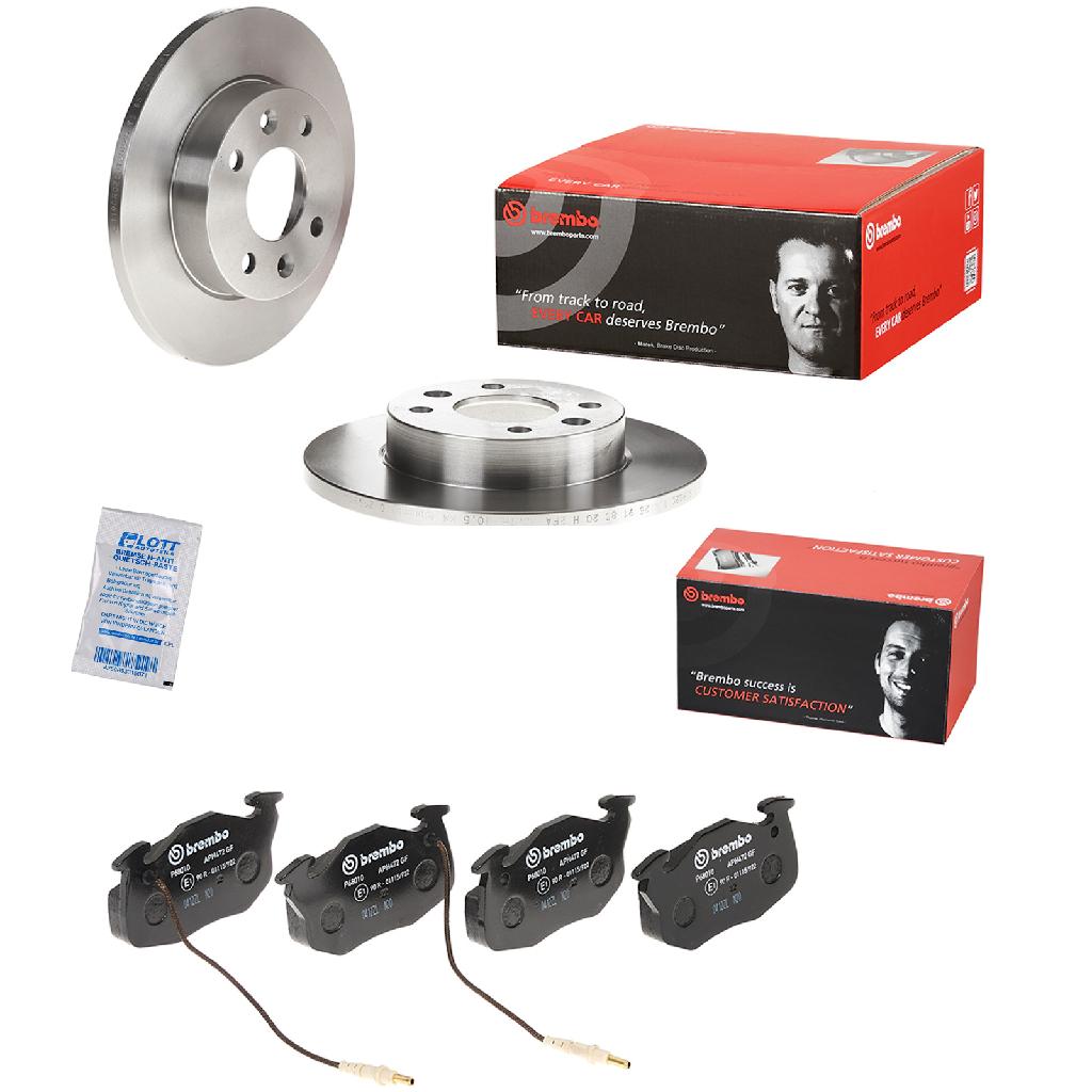 BREMBO Bremsscheibe 08.2958.14 + Bremsbelagsatz, Scheibenbremse P 68 010