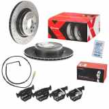 BREMBO Warnkontakt, Bremsbelagverschleiß A 00 427 + Bremsscheibe 09.A270.1X + Bremsbelagsatz, Scheibenbremse P 06 039