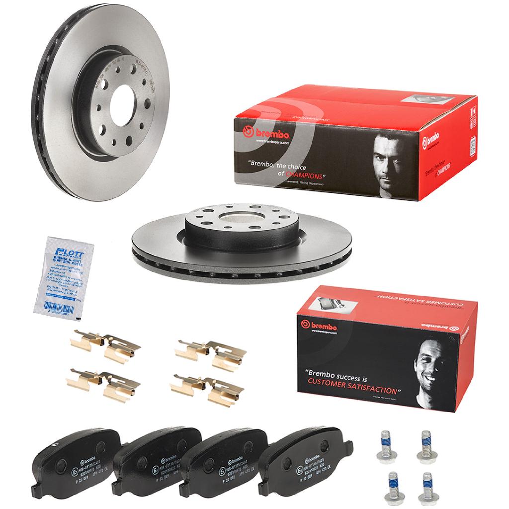 BREMBO Bremsscheibe 09.6769.21 + Bremsbelagsatz, Scheibenbremse P 23 089