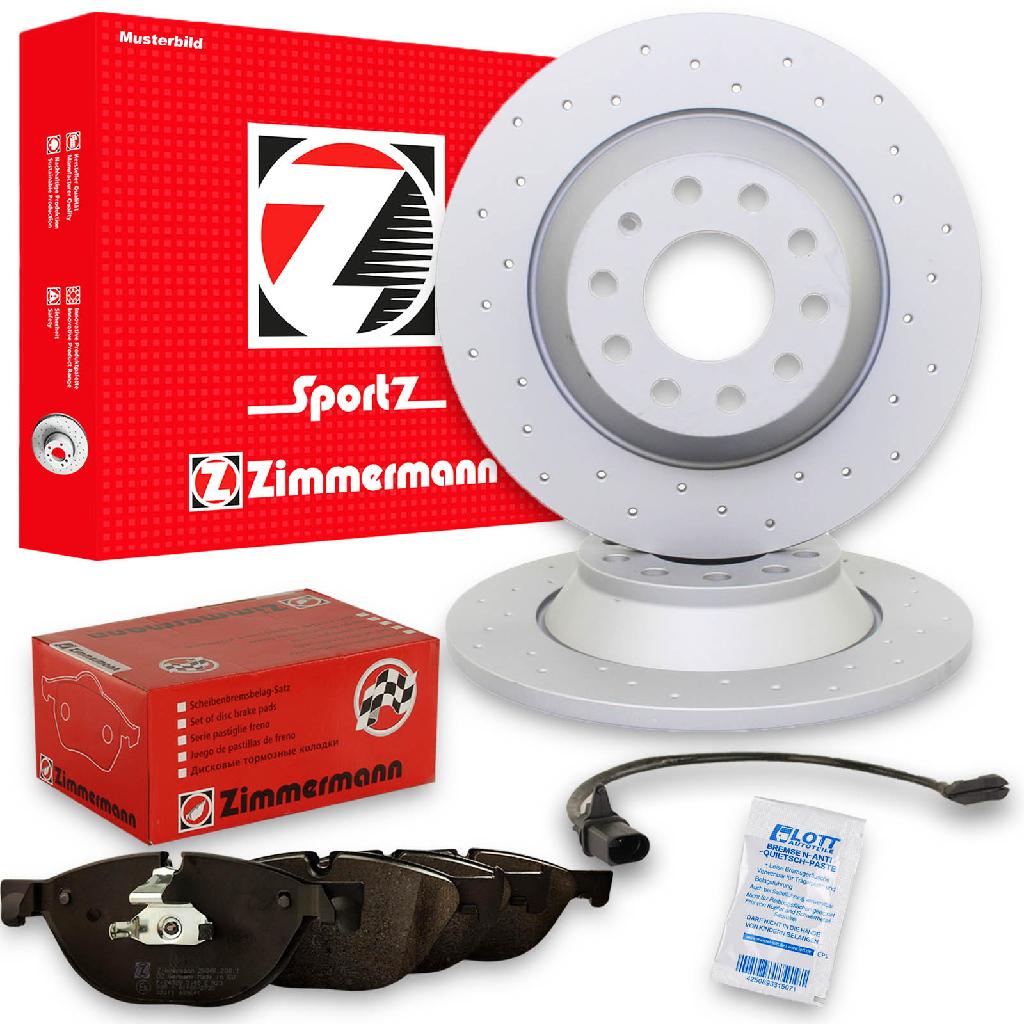 ZIMMERMANN Bremsscheibe 230.2356.52 + Bremsbelagsatz, Scheibenbremse 21436.170.1