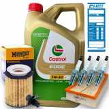 Motoröl + Ölfilter + Luftfilter + Schraube + Zündkerzen