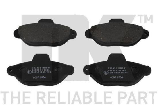 NK Bremsbelagsatz, Scheibenbremse 222335 + Bremsscheibe 209922 Bild NK Bremsbelagsatz, Scheibenbremse 222335 + Bremsscheibe 209922