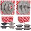 FEBI BILSTEIN Bremsscheibe 108582 + Bremsbelagsatz, Scheibenbremse 16784 + Bremsscheibe 38307 + Bremsbelagsatz, Scheibenbremse 16770