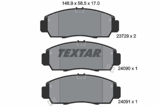 TEXTAR Bremsscheibe 92144403 + Bremsbelagsatz, Scheibenbremse 2372901 Bild TEXTAR Bremsscheibe 92144403 + Bremsbelagsatz, Scheibenbremse 2372901