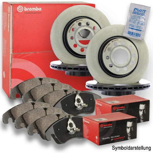 BREMBO Bremsbelagsatz, Scheibenbremse P 49 045 + Bremsscheibe 08.C425.11 + Bremsbelagsatz, Scheibenbremse P 49 053 + Bremsscheibe 09.D628.11 Bild BREMBO Bremsbelagsatz, Scheibenbremse P 49 045 + Bremsscheibe 08.C425.11 + Bremsbelagsatz, Scheibenbremse P 49 053 + Bremsscheibe 09.D628.11