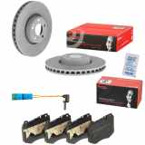 BREMBO Bremsscheibe 09.D528.13 + Warnkontakt, Bremsbelagverschleiß A 00 353 + Bremsbelagsatz, Scheibenbremse P 50 120