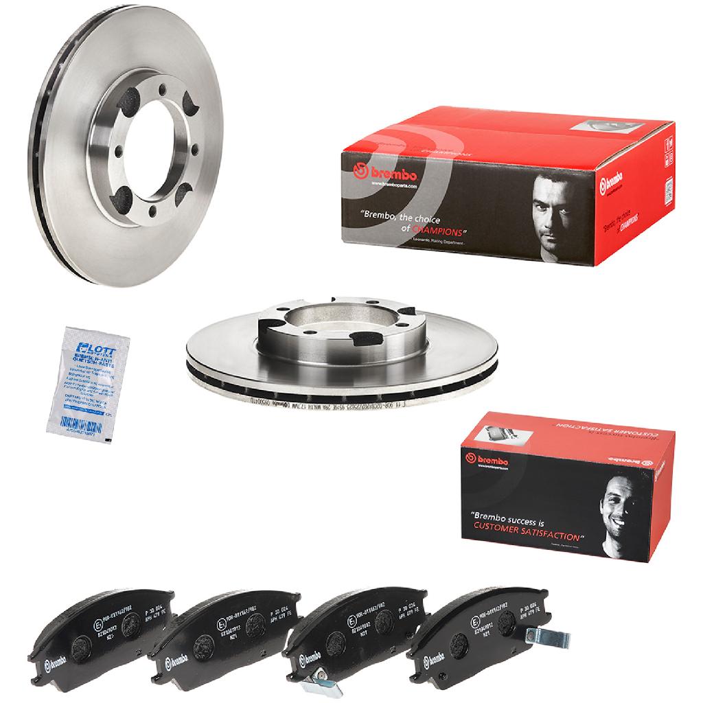 BREMBO Bremsscheibe 09.5004.10 + Bremsbelagsatz, Scheibenbremse P 30 024