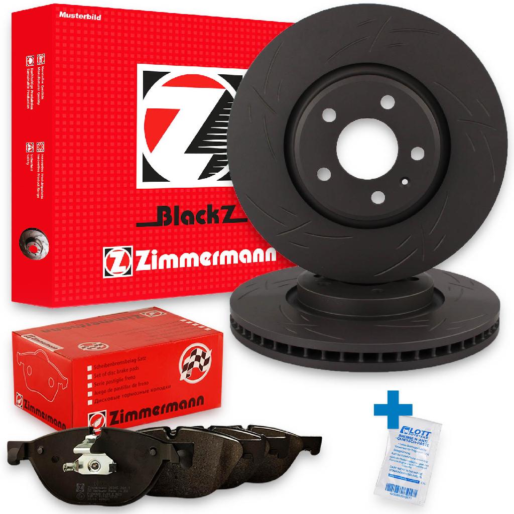 ZIMMERMANN Bremsscheibe 590.2840.53 + Bremsbelagsatz, Scheibenbremse 22768.165.1