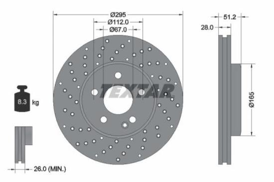 TEXTAR Bremsscheibe 92257505 + Bremsscheibe 92254903 + Warnkontakt, Bremsbelagverschleiß 98048700 + Bremsbelagsatz, Scheibenbremse 2486901 + Bremsbelagsatz, Scheibenbremse 2484801 Bild TEXTAR Bremsscheibe 92257505 + Bremsscheibe 92254903 + Warnkontakt, Bremsbelagverschleiß 98048700 + Bremsbelagsatz, Scheibenbremse 2486901 + Bremsbelagsatz, Scheibenbremse 2484801