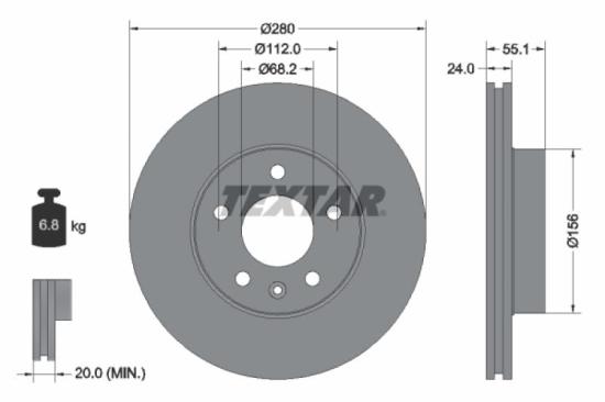 TEXTAR Bremsscheibe 92083903 + Bremsscheibe 92083805 + Bremsbelagsatz, Scheibenbremse 2317602 + Bremsbelagsatz, Scheibenbremse 2322416 Bild TEXTAR Bremsscheibe 92083903 + Bremsscheibe 92083805 + Bremsbelagsatz, Scheibenbremse 2317602 + Bremsbelagsatz, Scheibenbremse 2322416