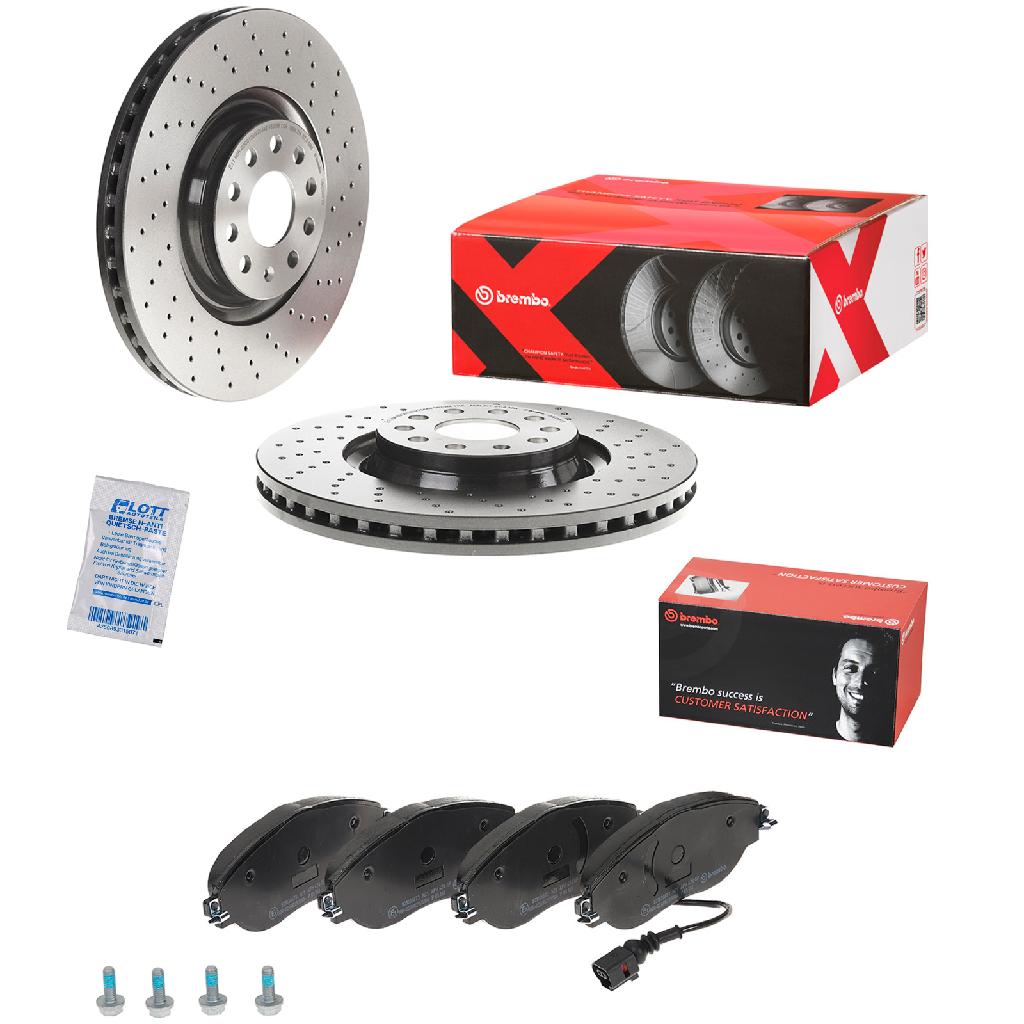 BREMBO Bremsscheibe 09.C306.1X + Bremsbelagsatz, Scheibenbremse P 85 131