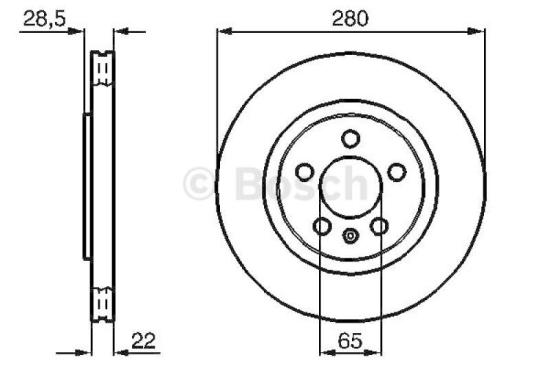 BOSCH Bremsbelagsatz, Scheibenbremse 0 986 460 944 + Bremsscheibe 0 986 478 542 Bild BOSCH Bremsbelagsatz, Scheibenbremse 0 986 460 944 + Bremsscheibe 0 986 478 542