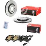 BREMBO Bremsbelagsatz, Scheibenbremse P 85 045 + Bremsscheibe 09.7012.11