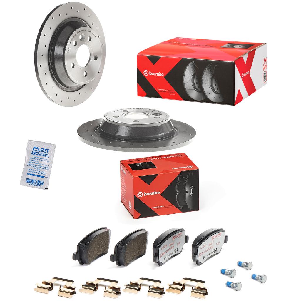 BREMBO Bremsscheibe 08.A540.1X + Bremsbelagsatz, Scheibenbremse P 24 078X