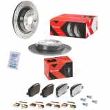BREMBO Bremsscheibe 08.A540.1X + Bremsbelagsatz, Scheibenbremse P 24 078X