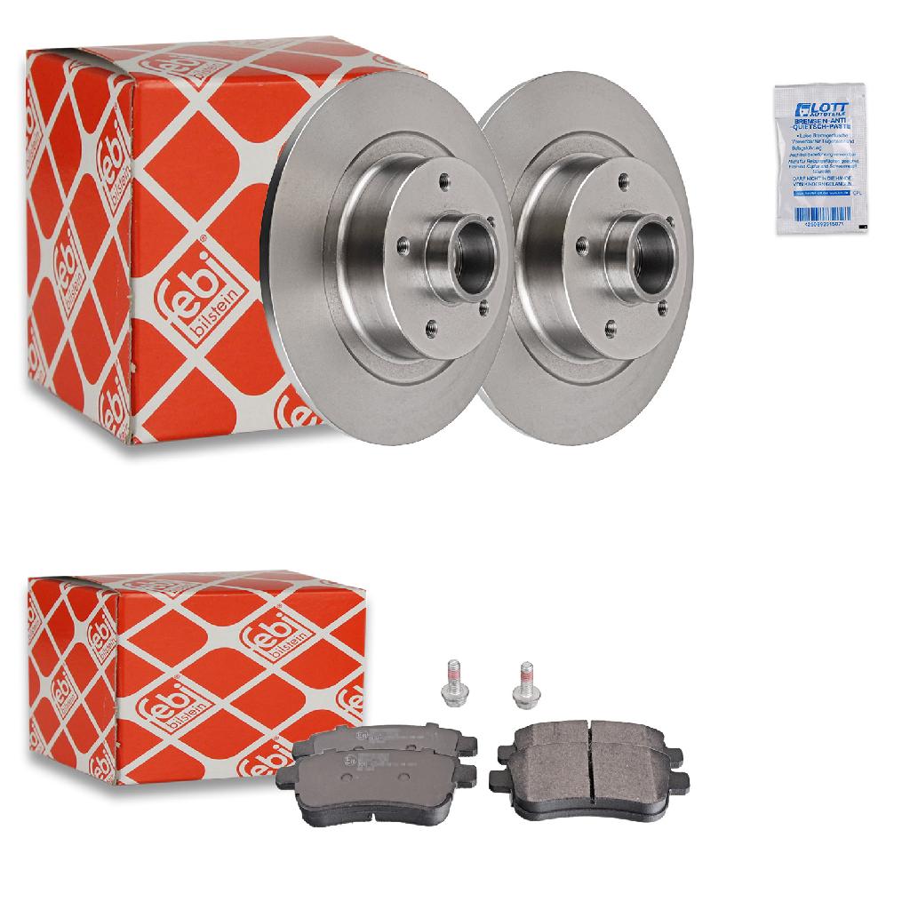 FEBI BILSTEIN Bremsscheibe 170069 + Bremsbelagsatz, Scheibenbremse 16784