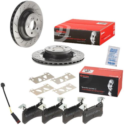 BREMBO Bremsscheibe 09.C502.11 + Bremsbelagsatz, Scheibenbremse P 50 113 + Warnkontakt, Bremsbelagverschleiß A 00 470 Bild BREMBO Bremsscheibe 09.C502.11 + Bremsbelagsatz, Scheibenbremse P 50 113 + Warnkontakt, Bremsbelagverschleiß A 00 470