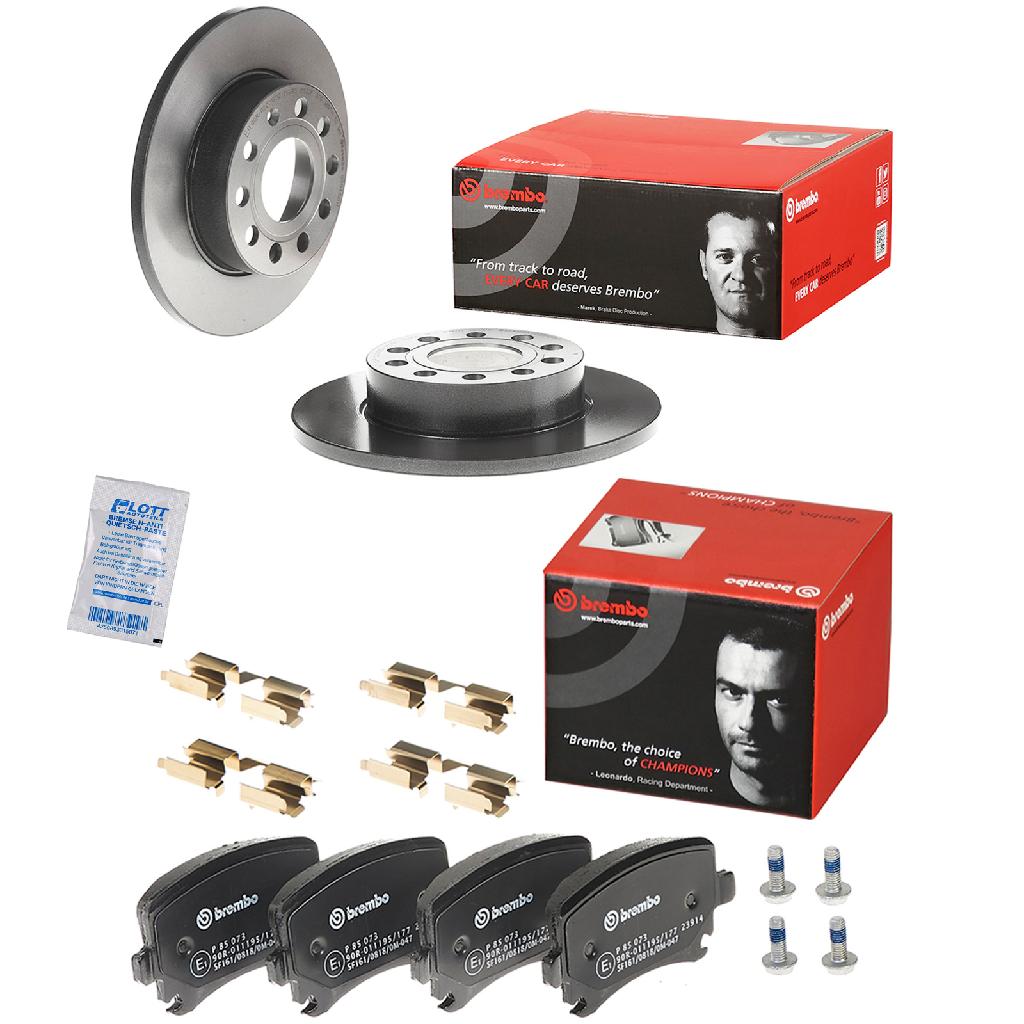 BREMBO Bremsscheibe 08.9488.11 + Bremsbelagsatz, Scheibenbremse P 85 073
