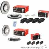 BREMBO Bremsscheibe 09.D210.11 + Bremsbelagsatz, Scheibenbremse P 30 065 + Bremsscheibe 08.C172.21 + Bremsbelagsatz, Scheibenbremse P 30 120