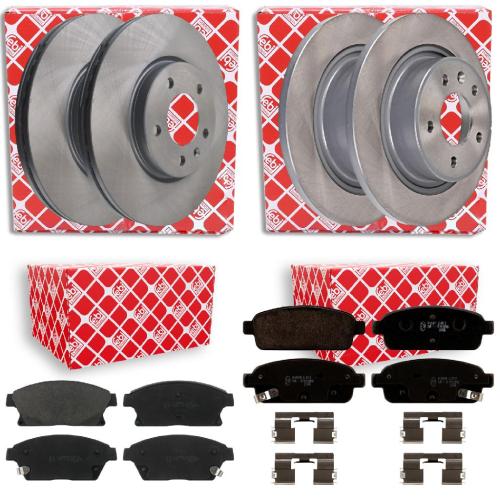 FEBI BILSTEIN Bremsscheibe 39190 + Bremsbelagsatz, Scheibenbremse 16894 + Bremsbelagsatz, Scheibenbremse 16788 + Bremsscheibe 39189 Bild FEBI BILSTEIN Bremsscheibe 39190 + Bremsbelagsatz, Scheibenbremse 16894 + Bremsbelagsatz, Scheibenbremse 16788 + Bremsscheibe 39189