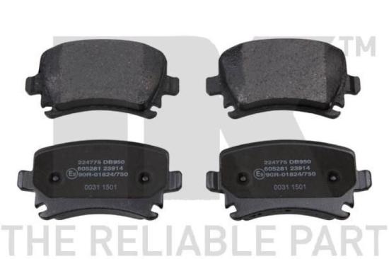 NK Bremsbelagsatz, Scheibenbremse 224775 + Bremsscheibe 2047109 Bild NK Bremsbelagsatz, Scheibenbremse 224775 + Bremsscheibe 2047109